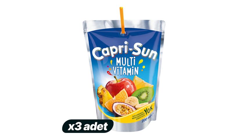 3'lü Capri-Sun Multivitamin 200 ml Paketi