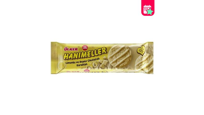 Ülker Hanımeller Lemon White Chocolate Cookies 138 g