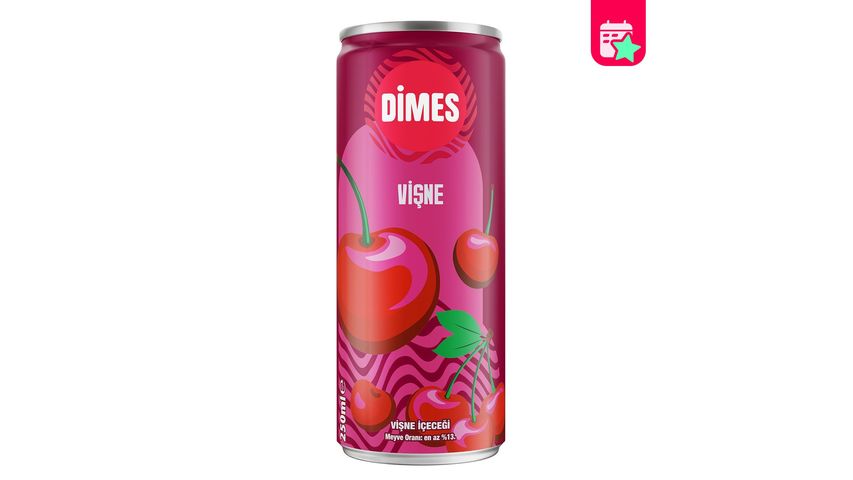 Dimes Sour Cherry Flavored Fruit Juice 250 ml