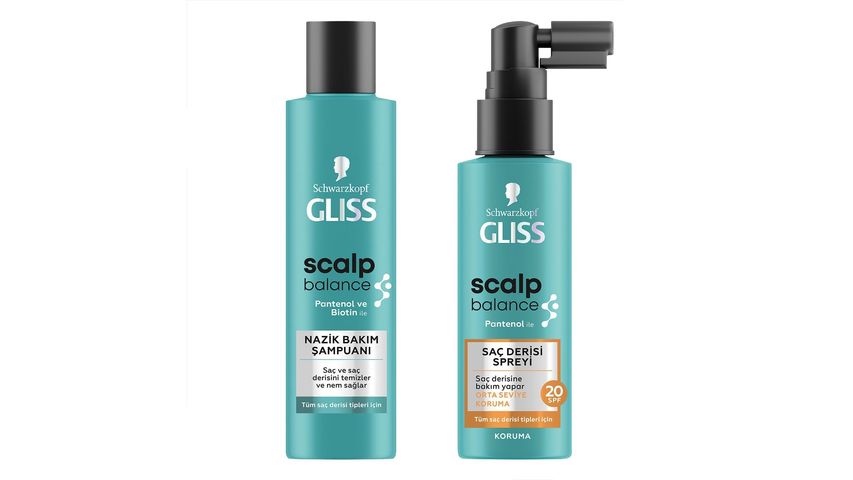 Gliss Scalp Balance 2'li Saç Derisi Dengeleme & Canlandırma Bakım Seti Paketi
