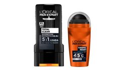 L'Oreal Paris Men Expert Total Clean 5'i 1 Arada Kömürlü Duş Jeli 300 ml 2'li Set Paketi
