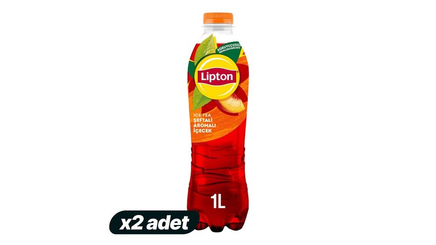 2'li Lipton Ice Tea Şeftali Pet Şişe 1 L Paketi