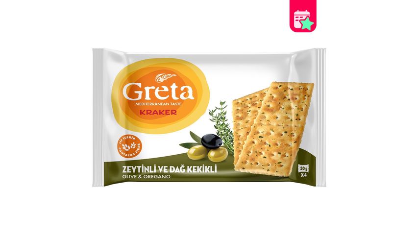 Greta Olive & Thyme Crackers 4 x 30 g