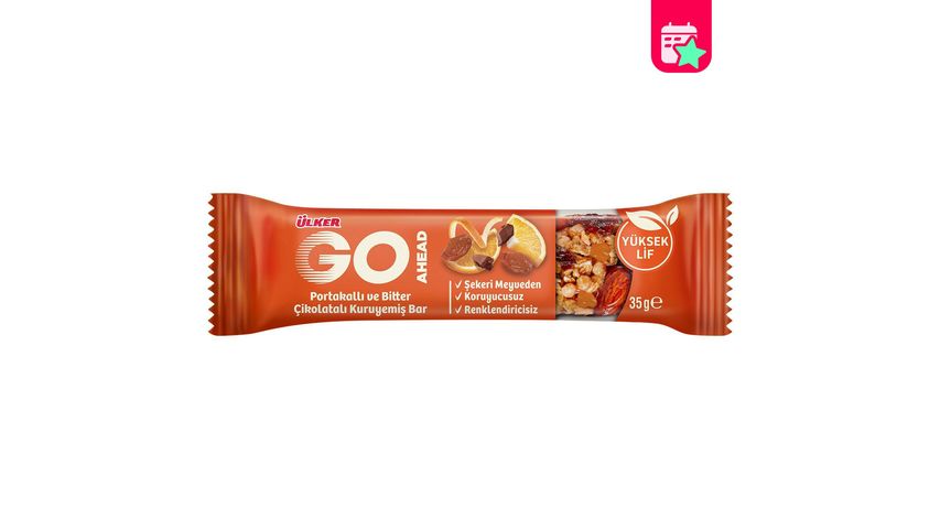 Ülker Go Ahead Orange Raisin Nut Bar 35 g