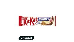 5'li Nestle Kitkat Chunky Duo Beyaz Ve Sütlü Çikolatalı Gofret Paketi