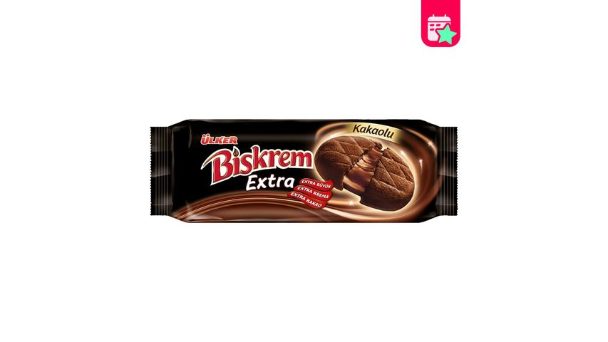 Ülker Biskrem Extra Cocoa Cream Biscuit 184 g