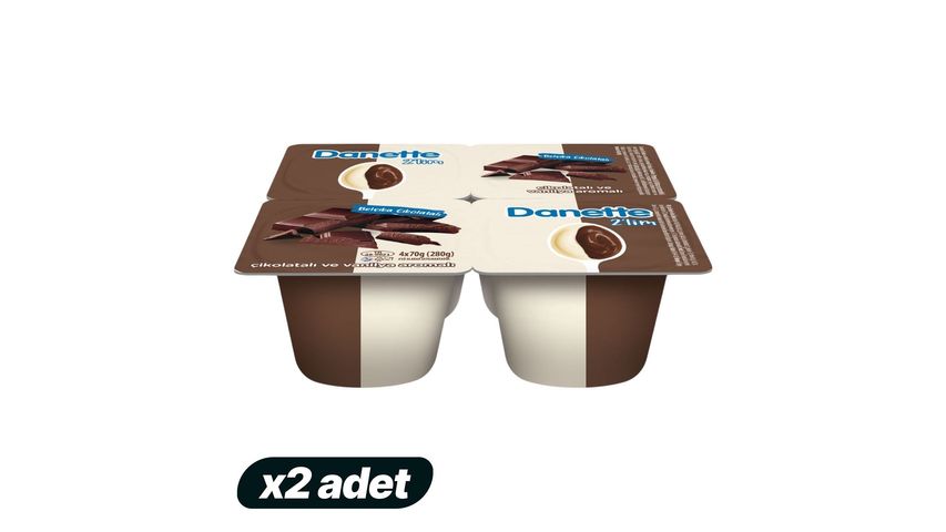 2'li Danette İkilim Çikolatalı Sütlü Puding Paketi