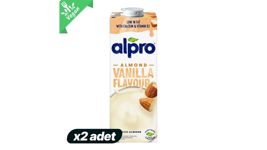 2'li Alpro Vanilya Badem İçeceği 1 L Paketi