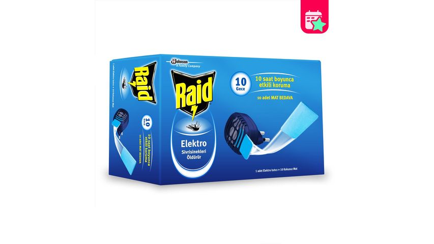 Raid Mat Diffuser & 10-Night Refill Tablets