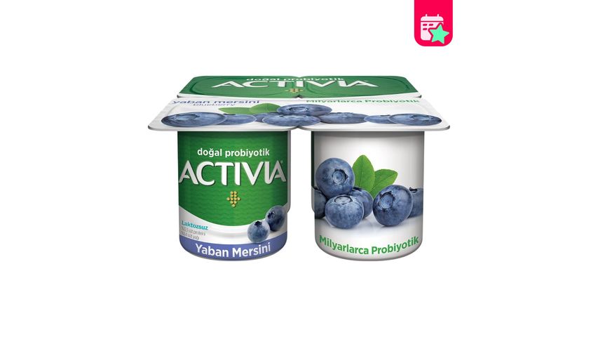 Activia Probiotic Blueberry Yogurt 4 x 100 g