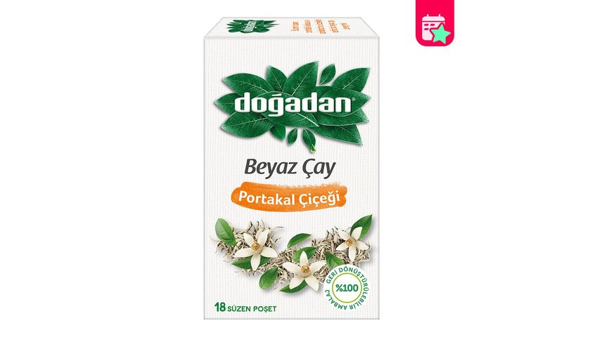 Doğadan Orange Blossom White Tea (18 Tea Bags)
