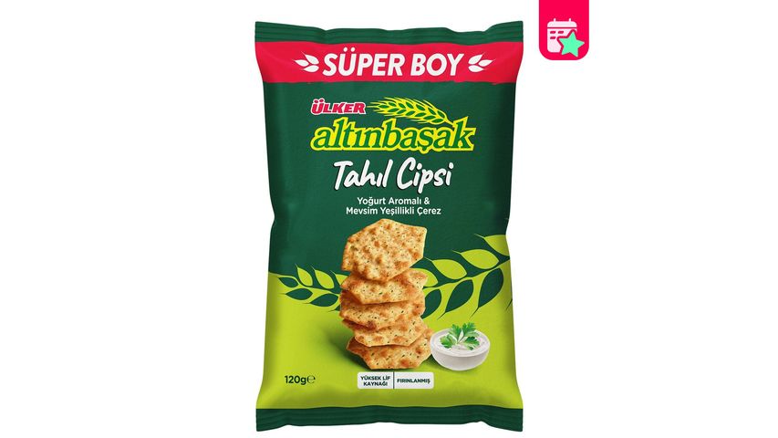 Ülker Altınbaşak Yogurt Flavored & Seasonal Greens Snack 120 g