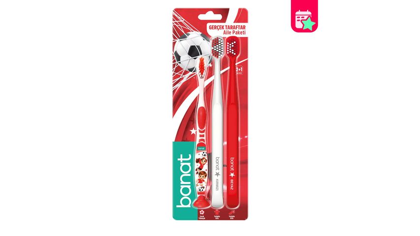 Banat Real Fan Family Pack Toothbrush