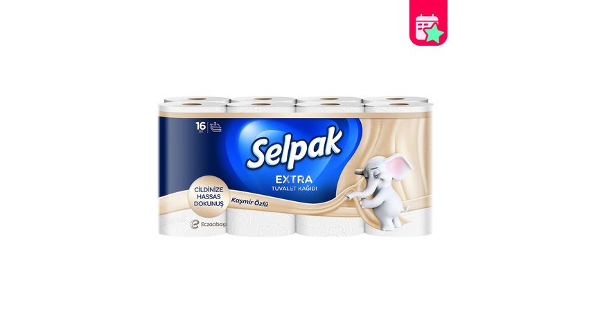 Selpak Cashmere Extract Toilet Paper 16-Pack