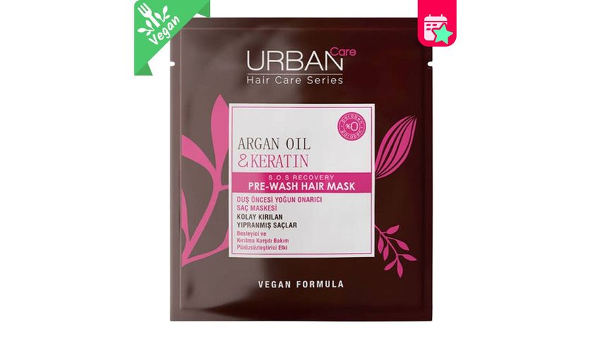 Urban Care Argan Oil & Keratin Pre-Shower Mask Vegan 50 ml