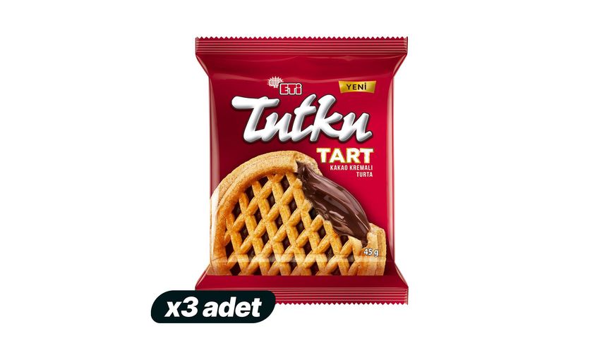 3x Eti Tutku Tart 45 g Bundle