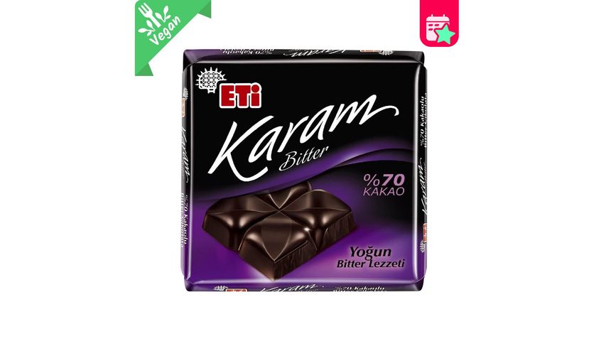 Eti Karam 70% Cocoa Dark Chocolate 60 g