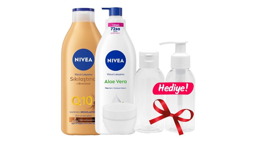 Buy Nivea Q10 Sklatrc & Bronzlatrc & Aloe Vera Nemlendirici Vcut  Losyonu & Seyahat Seti Paketi | Yemeksepeti Market, Gktrk (stanbul) -