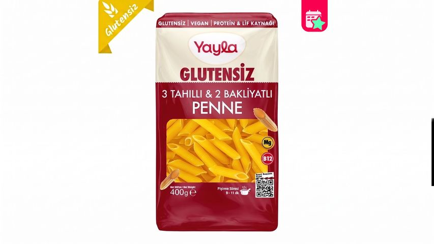 Yayla Gluten-Free Penne with 3 Grains & 2 Legumes 400 g