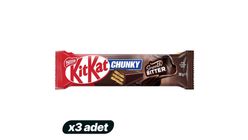 3'lü Nestlé Kitkat Chunky Bitter Çikolatalı Gofret Paketi