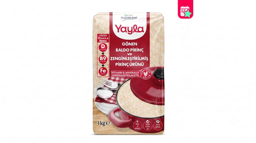 Yayla Gönen Baldo Rice and Enriched Rice Product 1 kg
