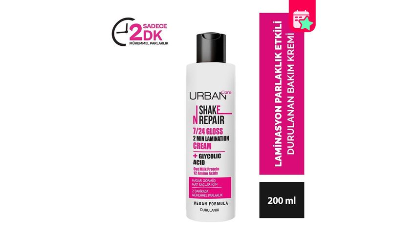 Urban Care Shake N Repair 7/24 Gloss Lamination Hair Conditioner 200 ml