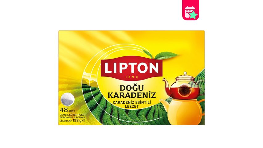 Lipton Teapot Tea Bags Eastern Black Sea 48-pack 153 g