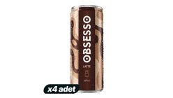 4x OBSESSO Iced Coffee Latte 250 ml Bundle