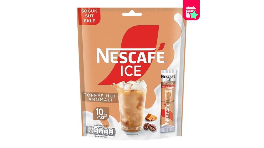 Nescafé Nescafe Ice ToffeeNut 10.5 g Pack of 10