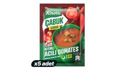 5'li Knorr Acılı Domates Çabuk Çorba Paketi