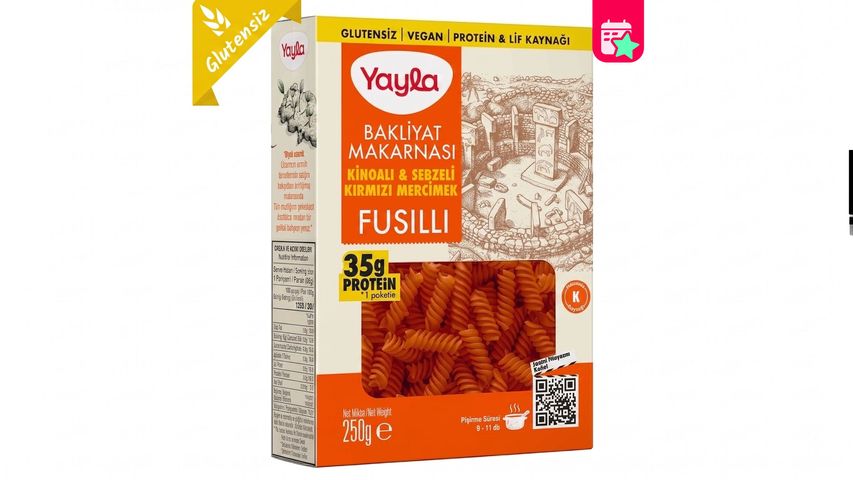 Yayla Red Lentil Fusilli with Quinoa & Vegetables 250 g