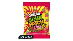 3x Jelibon Sour Patch Kids Strawberry Flavored Candy 80 g Bundle
