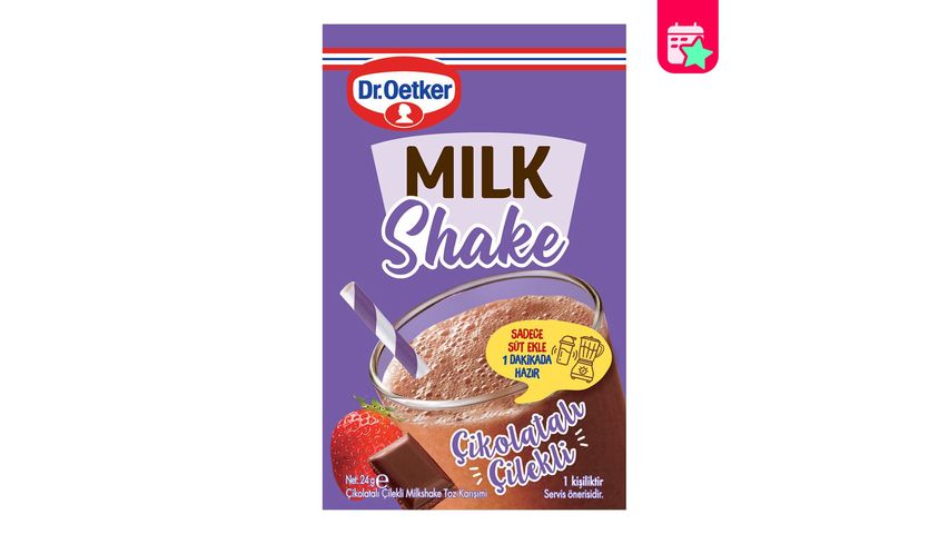 Dr. Oetker Chocolate & Strawberry Milkshake 24 g