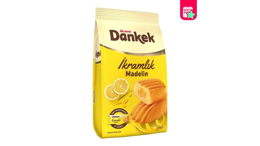 Ülker Dankek Treat-Size Madeleine Cake with Lemon Sauce 135 g