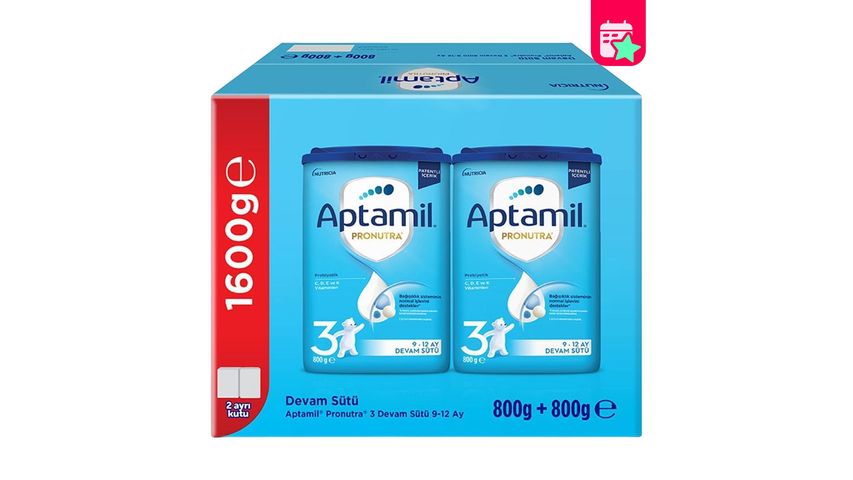 Aptamil 3 Follow-on Milk 800 x 2 Pieces 1600 g