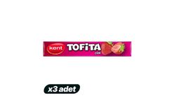 3x Kent Tofita Strawberry Candy 47 g Bundle