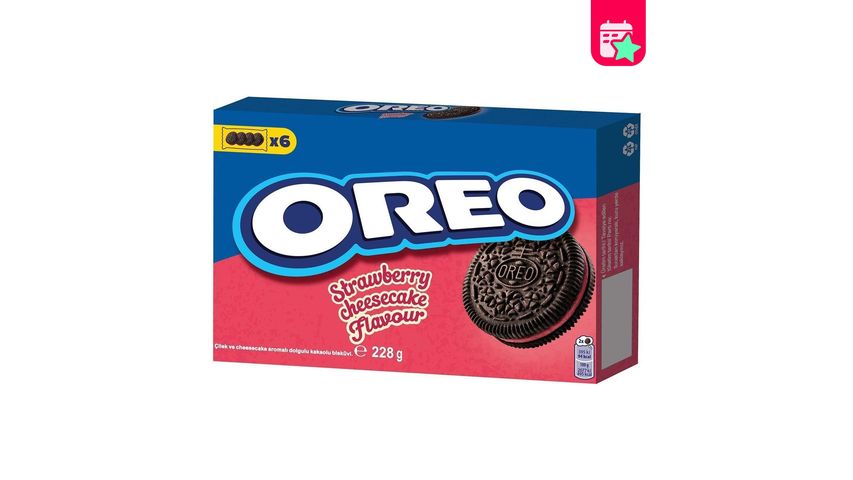 Oreo Cocoa Strawberry Cream Biscuits 228 g