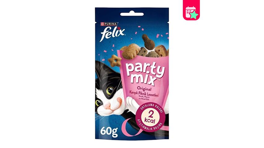 Felix Party Mix Mixed Farm Flavors Cat Treat 60 g