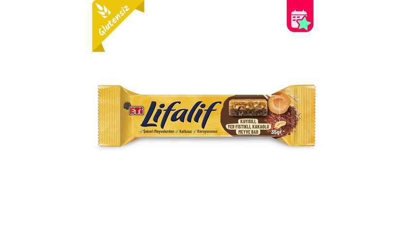 Eti Lifalif Apricot, Peanut & Cocoa Fruit Bar 35 g