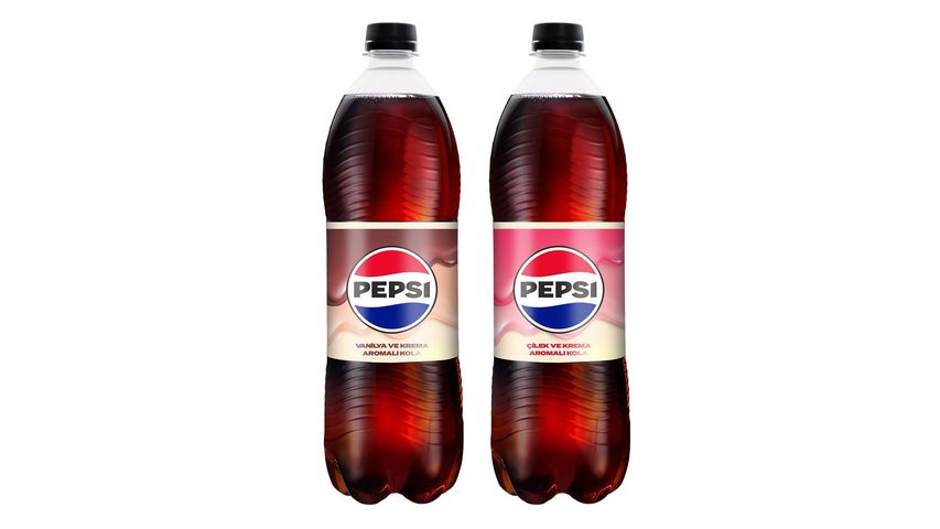 Pepsi Treats Strawberry, Vanilla & Cream Flavored Sugar-Free Cola 1 L Bundle
