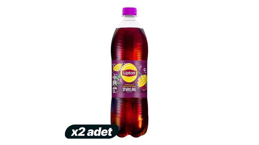 2'li Lipton Tropikal Meyve Aromalı Sparkling Ice Tea 1 L Paketi