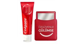 Colgate Optic White Sparkling Whitening Toothpaste 75 ml & Smile Mirror Bundle