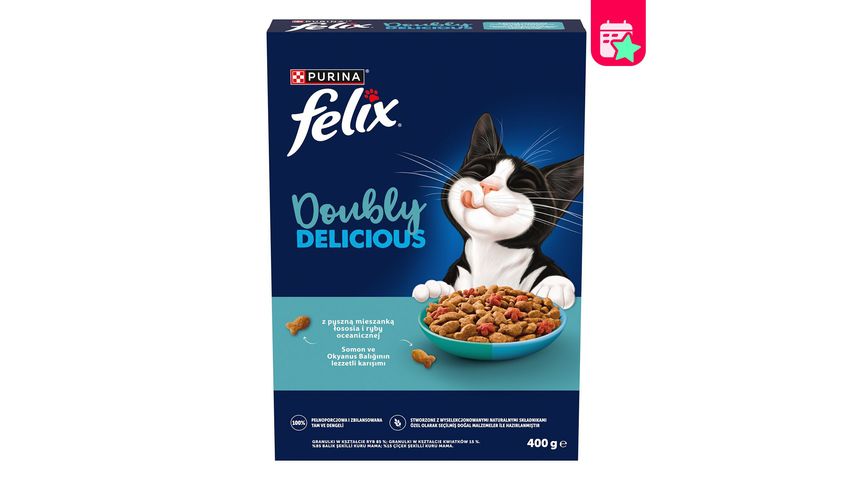 Felix Doubly Delicious Dry Cat Food with Fish 400 g