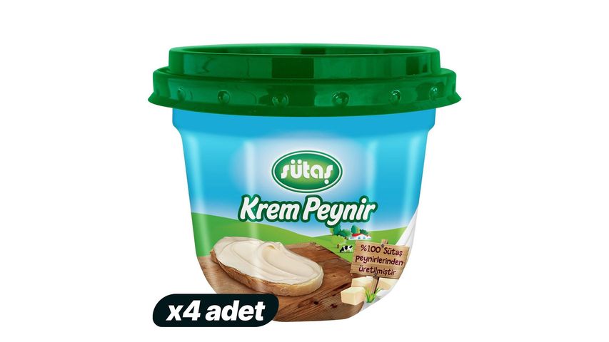 4x Sütaş Cream Cheese 90 g Bundle