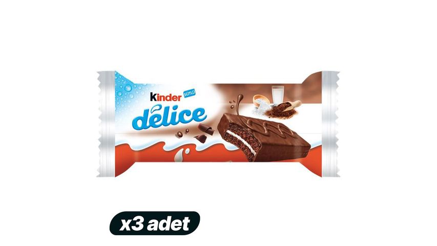 3x Kinder Delice 39 g Bundle