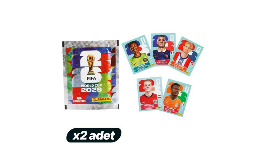 2'li Panini World Cup 2026 Çıkartma Paketi