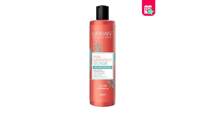 Urban Care Pink Grapefruit & Ginger Hair Care Shampoo 450 ml