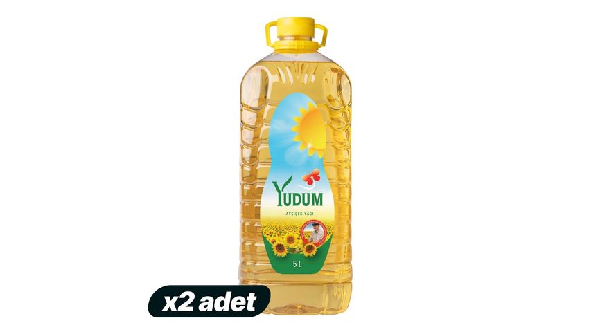 2x Yudum Sunflower Oil 5 L Bundle