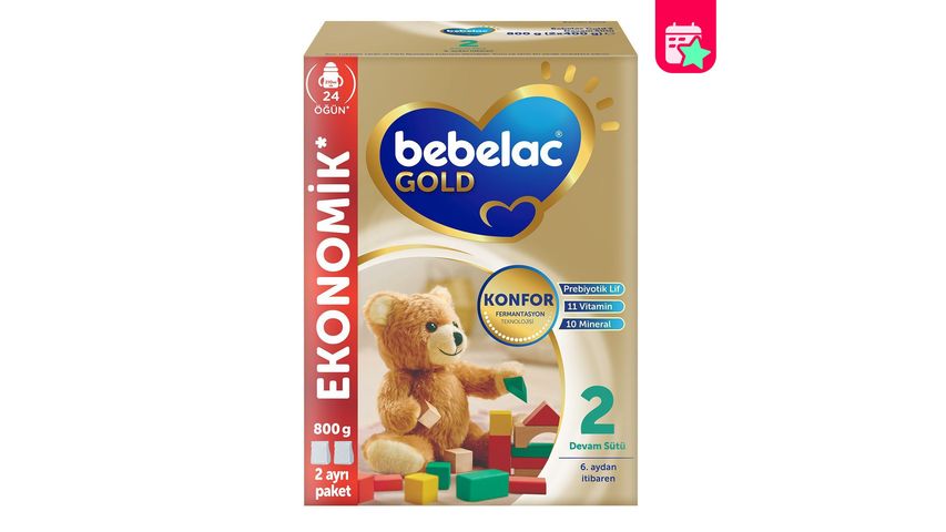 Bebelac Gold Comfort 2 Follow-On Formula 6–9 Months 800 g