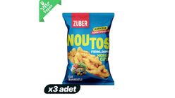 3'lü Züber Noutos Ege Baharatlı Fırınlanmış Nohut Cipsi 55 g Paketi